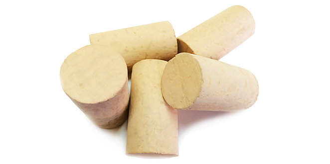 Colmated cork stoppers